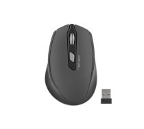 Natec Mouse, Siskin, Silent, Wireless, 2400 DPI, Optical, Black-Grey Natec | Mouse | Optical | Wireless | Black/Grey | Siskin|NMY-1423