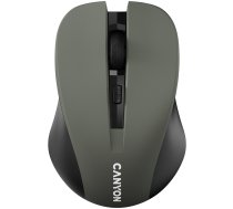 CANYON MW-1 2.4GHz wireless optical mouse with 4 buttons, DPI 800/1200/1600, Gray, 103.5*69.5*35mm, 0.06kg|CNE-CMSW1G