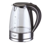 Adler | Kettle | AD 1225 | Standard | 2000 W | 1.7 L | Glass | 360° rotational base | Transparent/Stainless steel|AD 1225