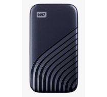 WD 500GB My Passport SSD - Portable SSD, up to 1050MB/s Read and 1000MB/s Write Speeds, USB 3.2 Gen 2 - Midnight Blue, EAN: 619659185657|WDBAGF5000ABL-WESN