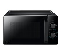 Microwave oven, volume 20L, mechanical control, 800W, 5 power levels, LED lighting, defrosting, cooking end signal, black|MW2-MM20P(BK)