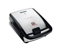 TEFAL | SW854D | Sandwich Maker | 700 W | Number of plates 4 | Number of pastry 2 | Diameter cm | Black/Stainless steel|SW854D16