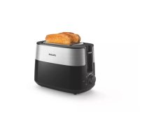 Philips Daily Collection Toaster HD2516/90, Black|HD2516/90