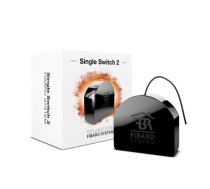 Fibaro | Single Switch 2 | Z-Wave | Black|FGS-213 ZW5 EU