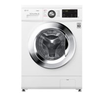 LG | F2J3WY5WE | Washing machine | Energy efficiency class E | Front loading | Washing capacity 6.5 kg | 1200 RPM | Depth 44 cm | Width 60 cm | Display | LED | Steam function | Direct drive     | White|F2J3WY5WE