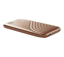 WD 500GB My Passport SSD - Portable SSD, up to 1050MB/s Read and 1000MB/s Write Speeds, USB 3.2 Gen 2 - Gold, EAN: 619659185626|WDBAGF5000AGD-WESN