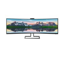 Philips | SuperWide curved LCD display | 499P9H/00 | 48.8 " | VA | Dual QHD | 32:9 | 70 Hz | 5 ms | 5120 x 1440 pixels | 450 cd/m² | Headphone out | HDMI ports quantity 2 | Black|499P9H/00