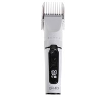 Adler | Hair Clipper with LCD Display | AD 2839 | Cordless | Number of length steps 6 | White/Black|AD 2839