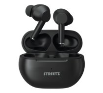 True Wireless Stereo ausinės į ausis STREETZ matinė juoda / TWS-117|TWS-117