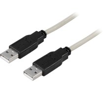 Kabelis DELTACO USB 2.0, Type A ha - Type A ha, 5m / USB2-10|USB2-10