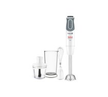 TEFAL | Blender | Optichef 3-in-1 HB643138 | Hand Blender | 800 W | Number of speeds 20 | Turbo mode | Chopper | White/Grey|HB643138