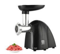 Adler | Meat mincer | AD 4811 | Black | 600 W | Number of speeds 1 | Throughput (kg/min) 1.8 | 3 replaceable sieves: 3mm for grinding poppies and preparing meat and vegetable stuffing; 5mm     for meatballs, Roman roast and beef burgers; 7mm for coarsely 