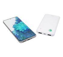 Išorinė baterija DELTACO Nordic Swan, 10 000mAh, 2x USB-A, balta / PB-S1000|PB-S1000