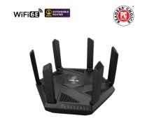 Wifi 6 802.11ax Tri-band Gigabit Gaming Router | RT-AXE7800 | 802.11ax | 574+4804+2402 Mbit/s | 10/100/1000 Mbit/s | Ethernet LAN (RJ-45) ports 4 | Mesh Support Yes | MU-MiMO Yes | No     mobile broadband | Antenna type External|90IG07B0-MU9B00