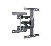 Gembird | Wall mount | WM-65ST-01 | Tilt, Swivel | 32-65 " | Maximum weight (capacity) 36.4 kg | Black|WM-65ST-01