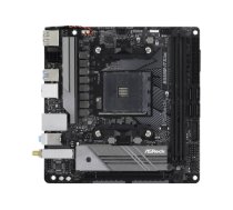 ASRock B550M-ITX/AC | Processor family AMD | Processor socket AM4 | DDR4 | Supported hard disk drive interfaces SATA, M.2 | Number of SATA connectors 4|B550M-ITX/AC