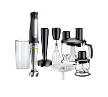 BRAUN Hand Blender MQ 7087X, 1000W, 1.5L Food processor bowl, ActiveBlade, SmartSpeed, Inox/Black|MQ7087X