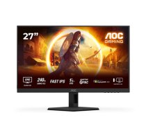 AOC | Q27G4ZR | 27 " | Fast IPS | QHD | 16:9 | 240 Hz | 1 ms | 2560 x 1440 pixels | 400 cd/m² | HDMI ports quantity 2 | Black|Q27G4ZR
