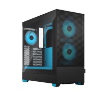 Fractal Design | Pop Air RGB | Side window | Cyan Core TG Clear Tint | ATX, mATX, Mini ITX | Power supply included No | ATX|FD-C-POR1A-02