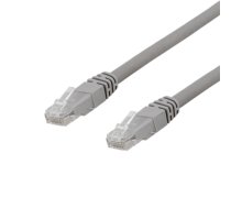 DELTACO U / UTP Cat6a patch cable, 0.3m, 500MHz, Delta certified, LSZH, gray TP-603AU|TP-603AU