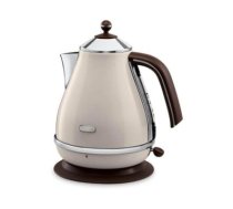 DELONGHI Icona Vintage Kettle KBOV 2001.BG, 1,7L, 2000W, Stainless steel, Beige/Brown|KBOV2001.BG