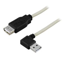 Kabelis DELTACO USB 2.0 ilgintuvas, kampinis, 0.2m / USB2-102A|USB2-102A
