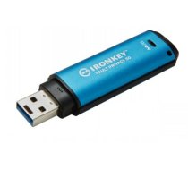 Kingston Technology IronKey Vault Privacy 50 USB atmintukas 64 GB USB A tipo 3.2 Gen 1 (3.1 Gen 1) Juoda, Mėlyna|IKVP50/64GB