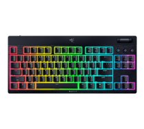 Razer | BlackWidow V4 Low-Profile Tenkeyless HyperSpeed | Keyboard | Wireless | US | Bluetooth | Green Switches | Black|RZ03-05450500-R3M1