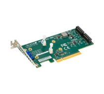 Low Profile PCIe Riser Card supports 2 M.2 Module (Retail)|AOC-SLG3-2M2-O