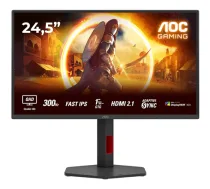 AOC | Q25G4SR | 24.5 " | Fast IPS | QHD | 16:9 | 300 Hz | 1 ms | 2560 x 1440 pixels | 400 cd/m² | HDMI ports quantity 2 | Black|Q25G4SR