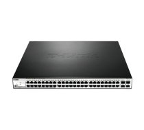 D-Link | Switch | DGS-1210-52MP | Web Management | Rack mountable | Gigabit Ethernet (copper) ports quantity 48 | SFP ports quantity 4 | Power over Ethernet (PoE) ports quantity 40 | PoE/Poe+ ports quantity 8 | Power supply type Single | 24 month(s)|DGS-1210-52MP/E