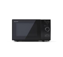 Sharp | Microwave Oven with Grill | YC-GG02E-B | Free standing | 700 W | Grill | Black|YC-GG02E-B