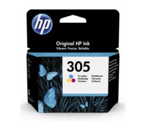 HP 305 Tri-Color Ink Cartridges, 100 pages, for HP DeskJet 2300, 2710, 2720, Plus 4100|3YM60AE