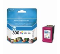 HP 300 Tri-Colour Ink Cartridge with Vivera Ink, 165 pages, for HP DeskJet D2560, F4280, F4500|CC643EE