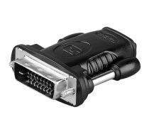 Goobay | HDMI/DVI-D adaptor, nickel plated | HDMI female (Type A) | DVI-D male Dual-Link (24+1 pin)|68482