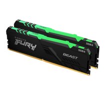 Kingston 16GB 3600MT/s DDR4 CL17 DIMM (Kit of 2) FURY Beast RGB|KF436C17BB2AK2/16