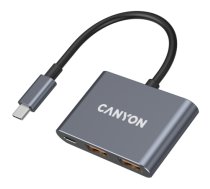 CANYON hub DS-3 3in1 USB-C Dark Grey|CNS-TDS3