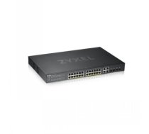 ZYXEL GS1920-24HPV2, 28 PORT SMART MANAGED POE SWITCH 24X GIGABIT COPPER POE AND 4X GIGABIT DUAL PERS., HYBRID MODE, STANDALONE OR NEBULAFLEX CLOUD, 375 WATT POE (5Y WARRANTY)|GS192024HPV2-EU0101F