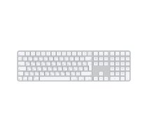 Apple Magic Keyboard with Touch ID and Numeric Keypad | Keyboard | Wireless | Russian | White|MXK73RS/A