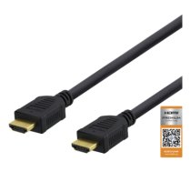 DELTACO High-Speed ​​Premium HDMI kabelis, 1,5 m, Ethernet, 4K UHD, Be ferito juodas / HDMI-1015D|HDMI-1015D