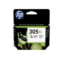 HP 305XL High Yield Tri-Color Ink Cartridge, 200 pages, for HP DeskJet 2300, 2710, 2720, Plus 4100|3YM63AE