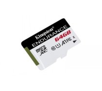 Kingston 64GB microSDXC Endurance 95R/30W C10 A1 UHS-I Card Only, EAN: 740617290226|SDCE/64GB