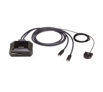 Aten US3312 2-Port USB-C 4K DisplayPort KVM Switch with Remote Port Selector | Aten | 2-Port USB-C 4K DisplayPort KVM Switch with Remote Port Selector | US3312 | Warranty 24 month(s)|US3312-AT