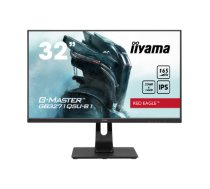 Iiyama G-MASTER Red Eagle GB3271QSU-B1 - LED monitor - 32" (31.5" viewable) - 2560 x 1440 WQHD @ 165 Hz - IPS - 400 cd / m² - 1200:1 - 1 ms - 2xHDMI, 2xDisplayPort -     speakers - matte black|GB3271QSU-B1