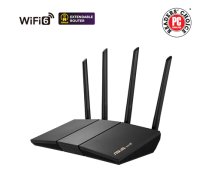 Wireless AX3000 Dual Band WiFi 6 | RT-AX57 | 802.11ax | 2402+574 Mbit/s | 10/100/1000 Mbit/s | Ethernet LAN (RJ-45) ports 4 | Mesh Support Yes | MU-MiMO Yes | No mobile broadband | Antenna     type External|90IG06Z0-MO3C00