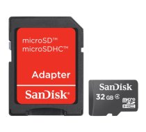 SanDisk 32GB microSDHC Class 4 Memory Card + SD Adaptor, EAN: 619659066918|SDSDQM-032G-B35A