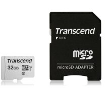 MEMORY MICRO SDHC 32GB W/ADAPT/C10 TS32GUSD300S-A TRANSCEND|TS32GUSD300S-A