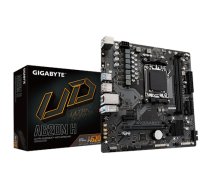 Gigabyte | A620M H 1.0 M/B | Processor family AMD | Processor socket AM5 | DDR5 DIMM | Memory slots 2 | Supported hard disk drive interfaces SATA, M.2 | Number of SATA connectors 4 |     Chipset AMD A620 | Micro ATX|A620M H