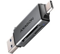AXAGON Mobile USB 3.2 Gen 1 MINI card reader with USB-C and USB-A connectors | CRE-DAC|CRE-DAC