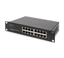Digitus | 16-port Gigabit Ethernet Switch | DN-80115 | Unmanaged | Rackmountable | Power supply type Internal|DN-80115
